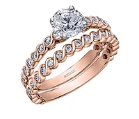 18K White Gold/Palladium Alloy (hypoallergenic) 0.85-1.34cttw Round Brilliant Diamond Ring - Gold / 0.85 Carat Total