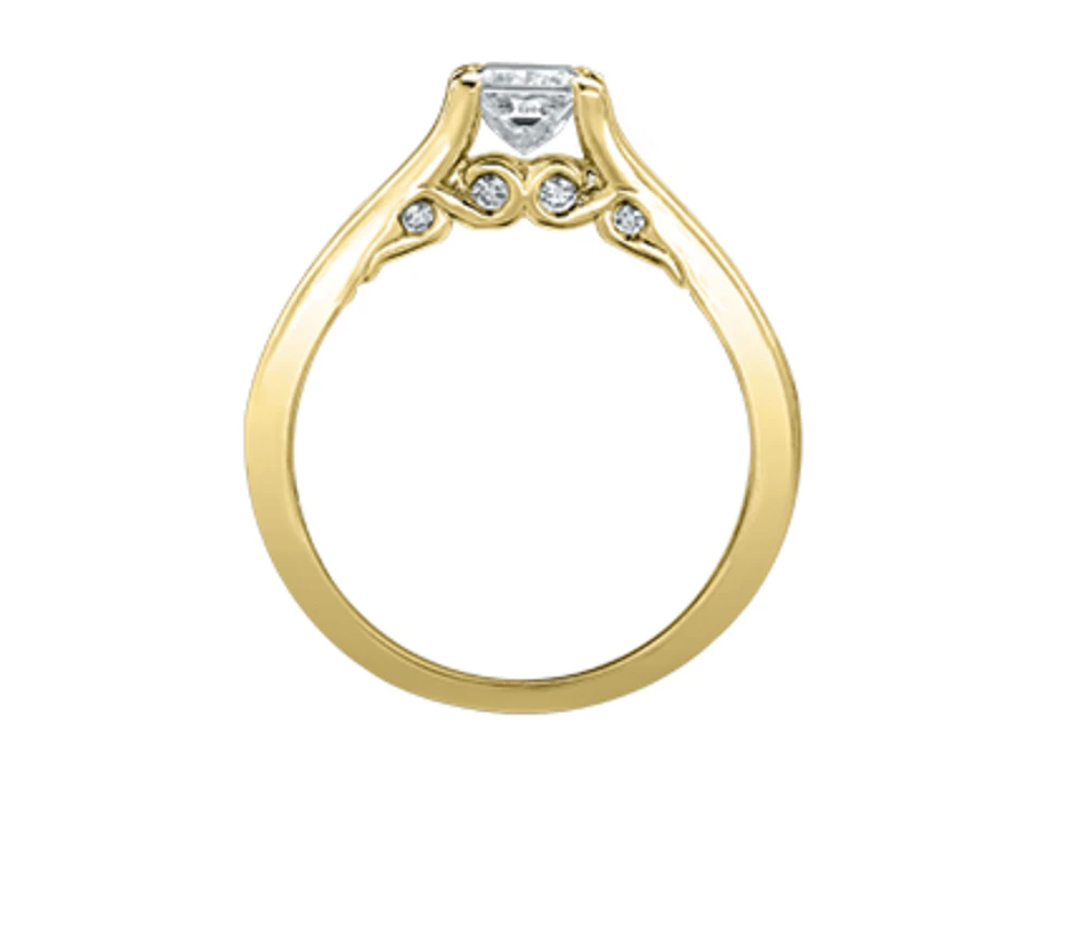 18K White Gold/Palladium Alloy (hypoallergenic) 1.21cttw Princess Channel Set Diamond Ring - Gold /