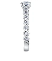 18K White Gold/Palladium Alloy (hypoallergenic) 1.01cttw Round Brilliant Diamond Ring