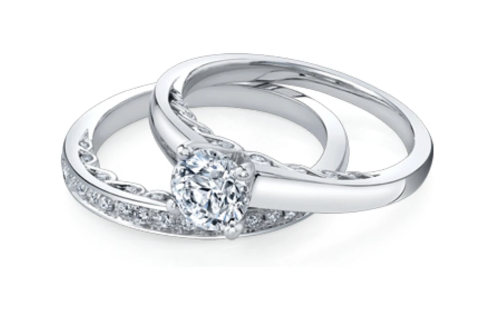 18K White Gold/Palladium Alloy (hypoallergenic) 0.50-1.00cttw Round Brilliant Solitaire Diamond Ring - / Carat Total