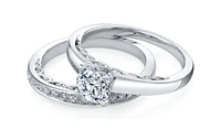 18K White Gold/Palladium Alloy (hypoallergenic) 0.50-1.00cttw Round Brilliant Solitaire Diamond Ring - / Carat Total