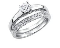 18K White Gold/Palladium Alloy (hypoallergenic) 0.50-1.00cttw Round Brilliant Solitaire Diamond Ring - / Carat Total