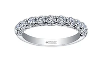 18K White Gold/Palladium Alloy (hypoallergenic) 0.40-1.90cttw Round Brilliant Multi-Stone Diamond Band - / Carat Total