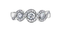 18K White Gold/Palladium Alloy (hypoallergenic) 0.60-1.00cttw Round Brilliant Multi-Stone Diamond Band - / Carat Total