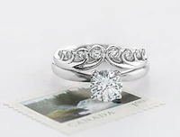 14K White Gold 0.18cttw Round Brilliant Multi-Stone Diamond Ring - Gold/Palladium