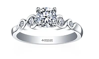 18K White Gold/Palladium Alloy (hypoallergenic) 0.50-1.00cttw Round Brilliant Multi-Stone Diamond Ring - / Carat Total