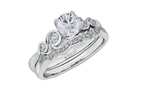 18K White Gold/Palladium Alloy (hypoallergenic) 0.50-1.00cttw Round Brilliant Multi-Stone Diamond Ring - / Carat Total