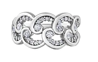 14K White Gold 0.51cttw Diamond Band - 6.5