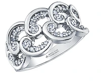 14K White Gold 0.51cttw Diamond Band - 6.5