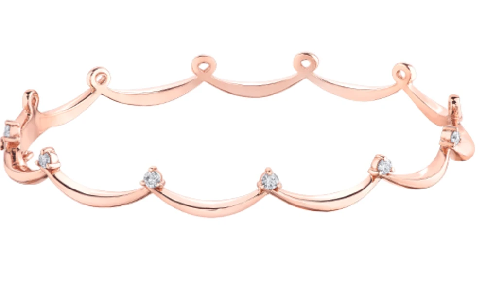 14K White Gold 0.25cttw Canadian Diamond Tennis Bracelet, 7"