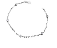 14K White Gold 0.40cttw Canadian Diamond Bracelet, 7"