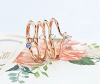 14K Rose Gold 0.10cttw Canadian Diamond Ring/Band, 6.5