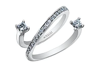 14K White Gold 0.50cttw Canadian Diamond Ring, 6.5
