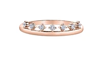 14K Yellow Gold 0.14cttw Canadian Diamond Band, 6.5