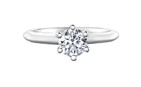 Platinum 0.30-0.70cttw Canadian Diamond Engagement Ring - 0.30 Carat /