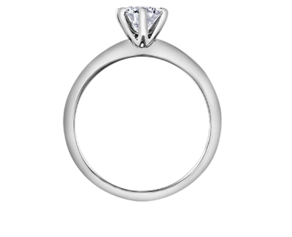 Platinum 0.30-0.70cttw Canadian Diamond Engagement Ring - 0.30 Carat /