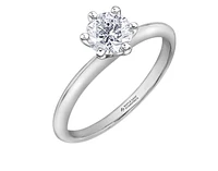 Platinum 0.30-0.70cttw Canadian Diamond Engagement Ring - 0.30 Carat /