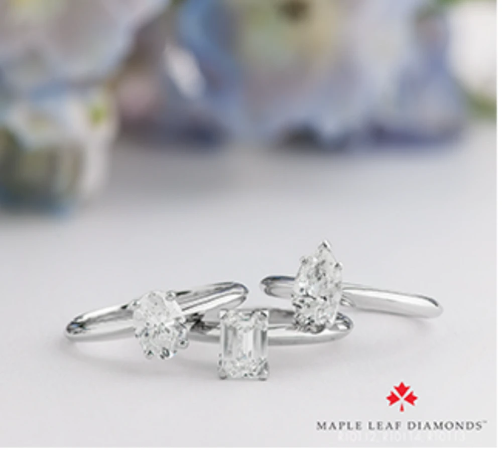 Platinum 0.50-0.70cttw Canadian Emerald Diamond Cut Engagement Ring - 0.50 Carat /