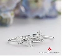 Platinum 0.50-0.70cttw Canadian Emerald Diamond Cut Engagement Ring - 0.50 Carat /