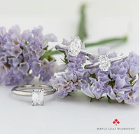 Platinum 0.50-0.70cttw Canadian Emerald Diamond Cut Engagement Ring - 0.50 Carat /