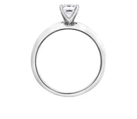 Platinum 0.50-0.70cttw Canadian Emerald Diamond Cut Engagement Ring - 0.50 Carat /