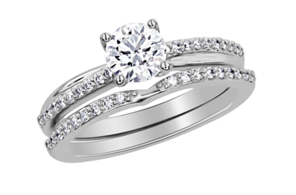 Platinum -0.82cttw Canadian Round Brilliant Diamond Engagement Ring