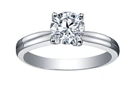 Platinum -0.70cttw Canadian Round Brilliant Diamond Engagement Ring