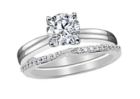 Platinum -0.70cttw Canadian Round Brilliant Diamond Engagement Ring
