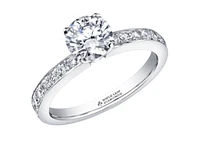 Platinum 0.69-2.49cttw Canadian Round Brilliant Diamond Engagement Ring, 6.5 - 0.69 Carat Total /