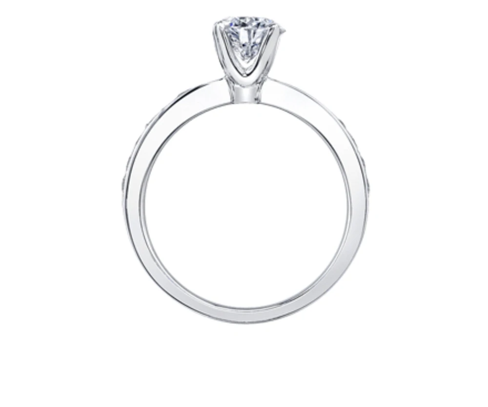 Platinum 0.69-2.49cttw Canadian Round Brilliant Diamond Engagement Ring, 6.5 - 0.69 Carat Total /