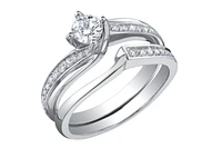 18K White Gold & Palladium Alloy (hypoallergenic) 1.00cttw Canadian Diamond Engagement Ring