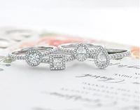 18K White Gold & Palladium Alloy (hypoallergenic) 0.53-1.25cttw Canadian Princess Diamond Engagement Ring - / Carat Total
