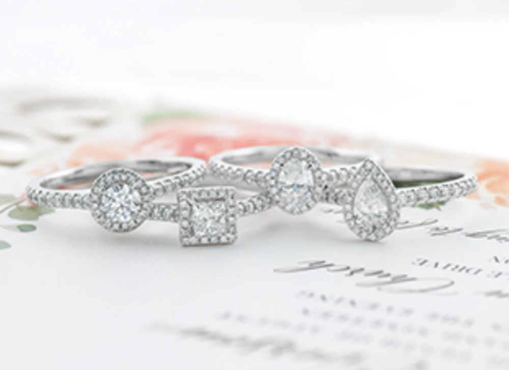 18K White Gold & Palladium Alloy (hypoallergenic) 0.76-1.32cttw Canadian Round Shape Diamond Engagement Ring - / Carat Total