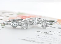 18K White Gold & Palladium Alloy (hypoallergenic) 0.76-1.32cttw Canadian Round Shape Diamond Engagement Ring - / Carat Total
