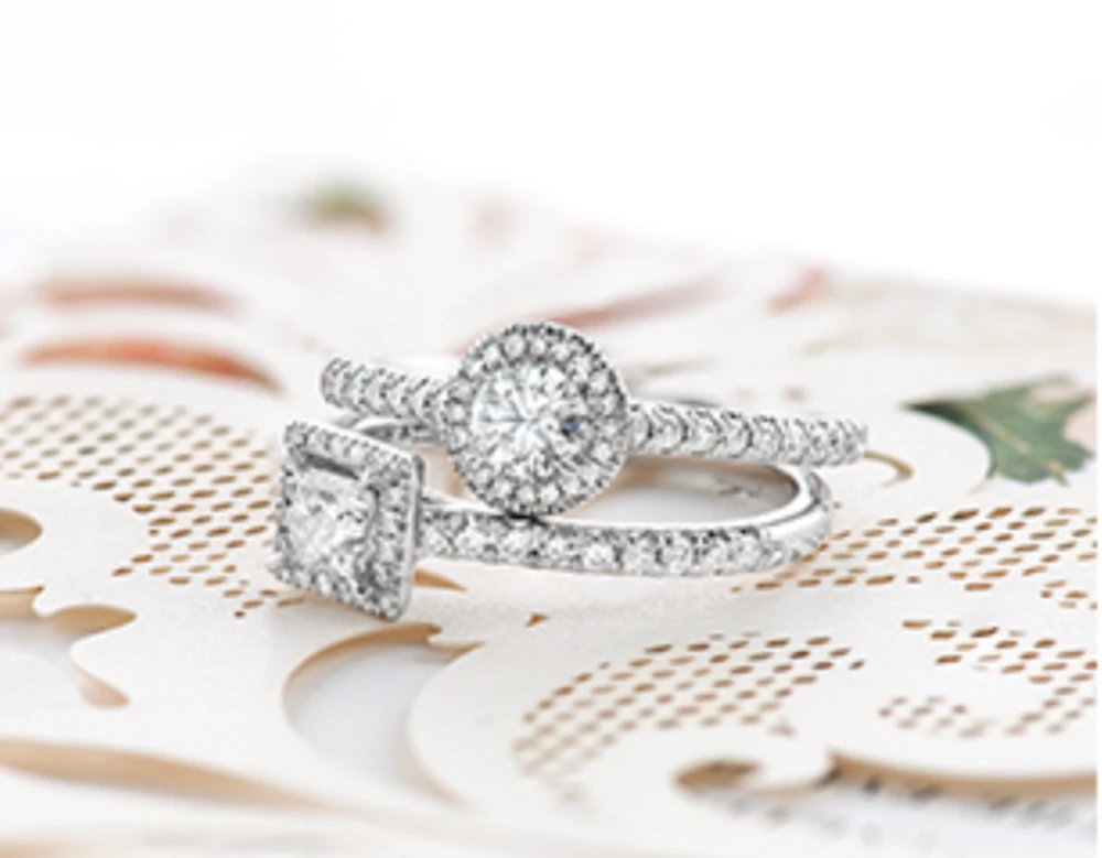 18K White Gold & Palladium Alloy (hypoallergenic) 0.76-1.32cttw Canadian Round Shape Diamond Engagement Ring - / Carat Total