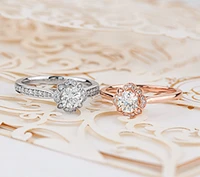 18K White Gold & Palladium Alloy (hypoallergenic) 0.68ttw Canadian Diamond Engagement Ring