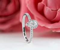 14K White Gold 0.45cttw Canadian Diamond Engagement Ring