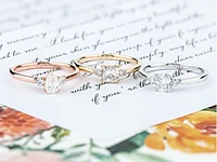 18K White Gold & Palladium Alloy (hypoallergenic) 0.58ttw Canadian Diamond Engagement Ring