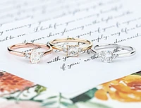 18K White Gold & Palladium Alloy (hypoallergenic) 0.58ttw Princess Cut Canadian Diamond Engagement Ring