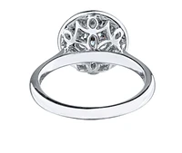 14K White Gold 1.22cttw Canadian Diamond Engagement Ring