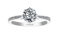 18K White Gold & Palladium Alloy (hypoallergenic) 0.83-2.15ttw Canadian Diamond Engagement Ring - / 0.83 Carat Total