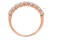 18K White, Yellow, or Rose Gold & Palladium Alloy (hypoallergenic) 0.20-1.00cttw Canadian Diamond Band - / Carat Total