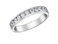 14K White, Yellow, or Rose Gold 0.30-2.00cttw Canadian Channel Set Diamond Band - / Carat Total