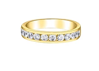 14K White, Yellow, or Rose Gold 0.30-2.00cttw Canadian Channel Set Diamond Band - / Carat Total