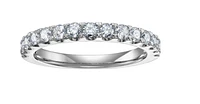 18K White, Yellow, or Rose Gold 0.50-0.60cttw Canadian Diamond Band - / Carat Total