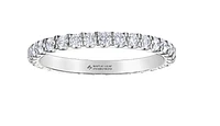 18K White, Yellow, or Rose Gold 0.74cttw Canadian Diamond Eternity Band