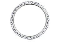 18K White, Yellow, or Rose Gold 0.74cttw Canadian Diamond Eternity Band