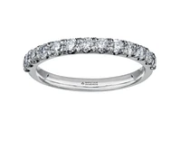 18K White, Yellow, or Rose Gold 0.50-1.50cttw Canadian Diamond Band - / Carat Total