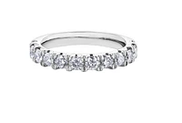 18K White, Yellow, or Rose Gold 0.50-1.50cttw Canadian Diamond Band - / Carat Total