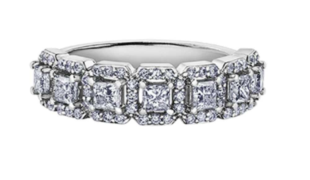 18K White, Yellow, or Rose Gold 1.03-2.00cttw Canadian Diamond Band - / Carat Total
